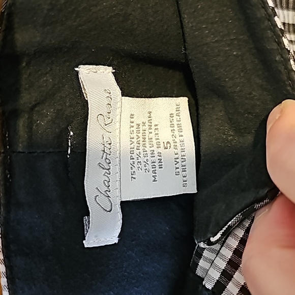 Black and White Charlotte Russe Shorts - Picture 3 of 7